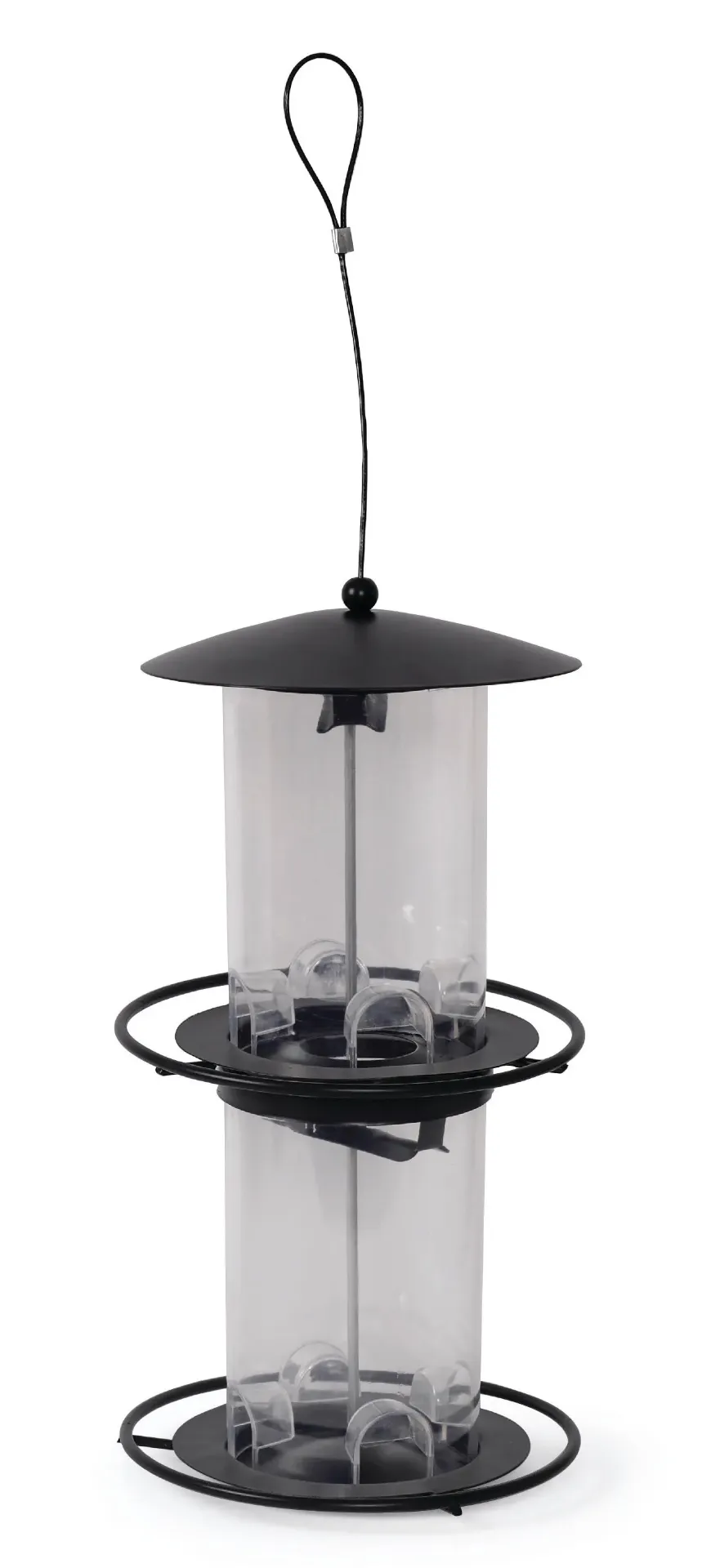 [NG_2365] Fågelmatare frö Stylish svart 35cm