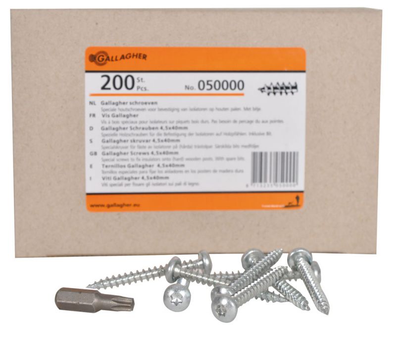[D5151] Gallagher skruvar 4,5x40 T25 (200)