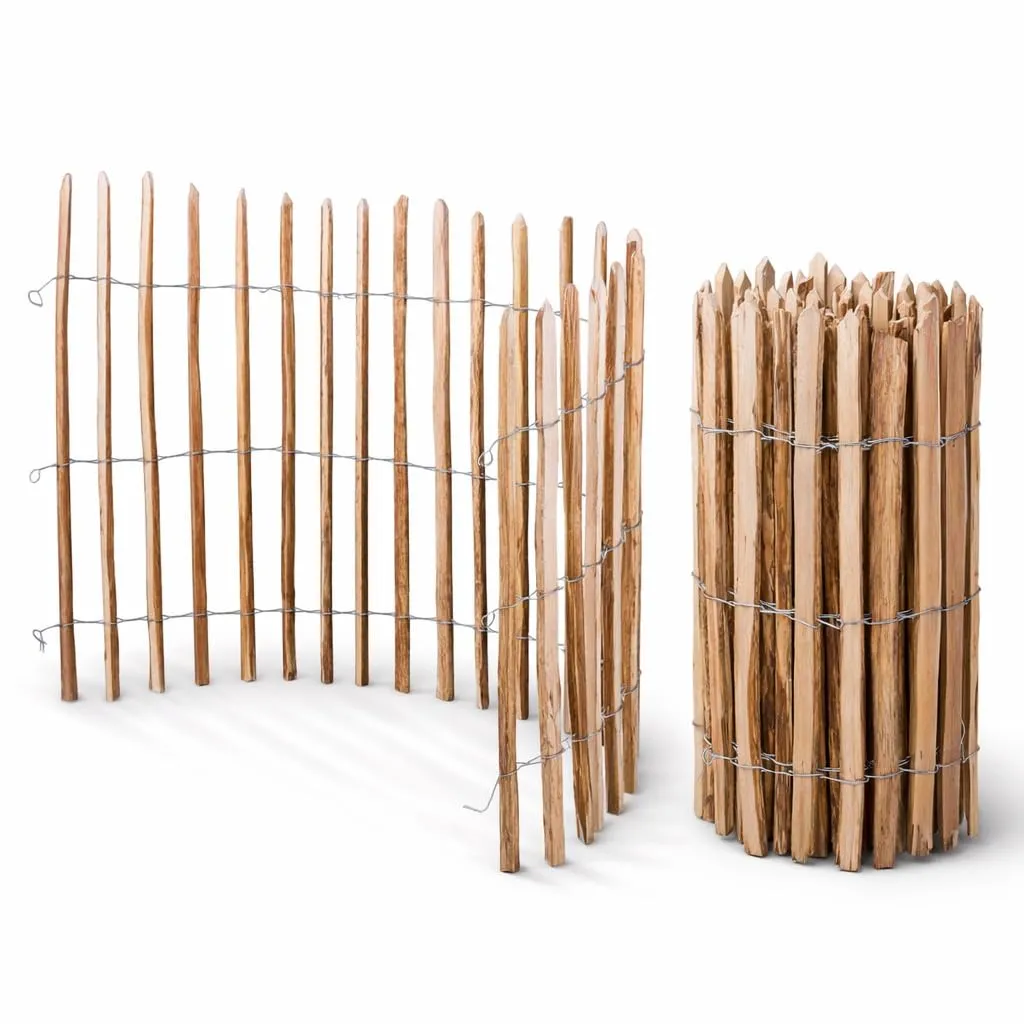 Kastanjestaket 0,75m (5cm) 10m - tätt